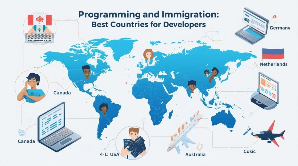 بهترین زبان های برنامه نویسی برای مهاجرت