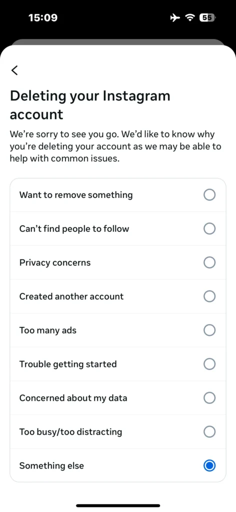 روش های دیلیت اکانت اینستاگرام